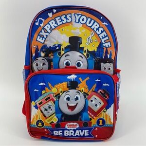 Thomas & Friends Be Brave Backpack with matching lunchbox- 16 in